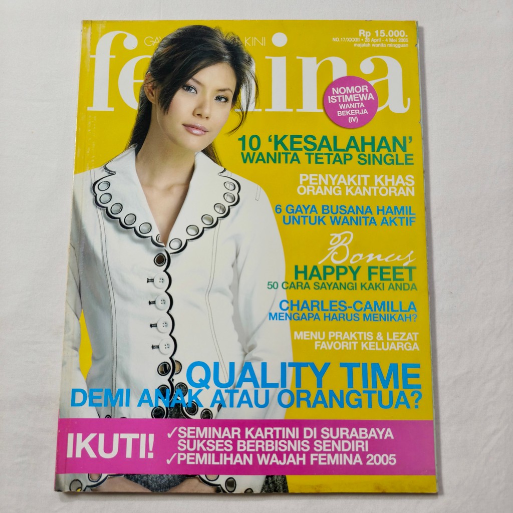 Majalah Femina Cover Olga Lidya - Mei 2005