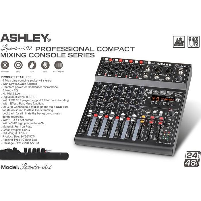 MIXER ASHLEY LAVENDER 602 ORIGINAL / MIXER AUDIO ASHLEY LAVENDER602 ORIGINAL