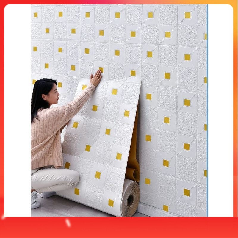 Wallpaper Dinding Roll Walpaper Dinding Anak Wall Sticker Motif Bata