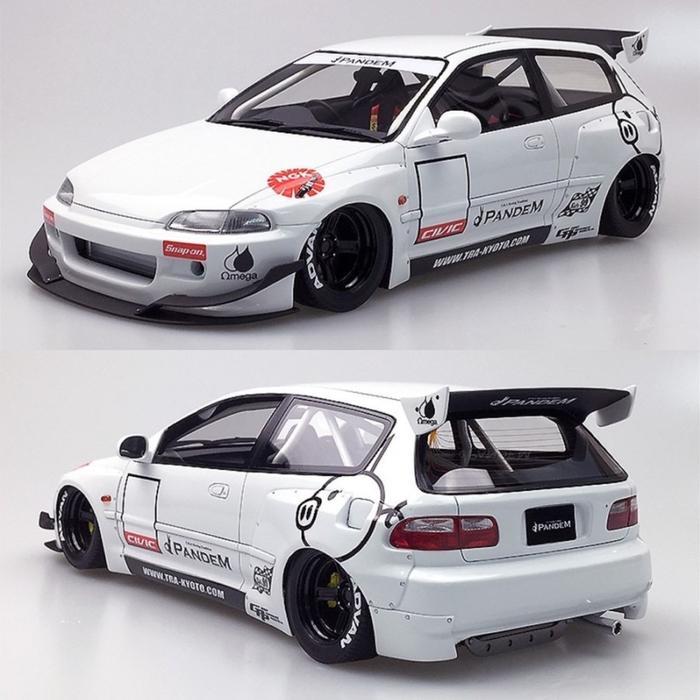 GND48 One Model 1:18 PANDEM Civic (EG6) [White]