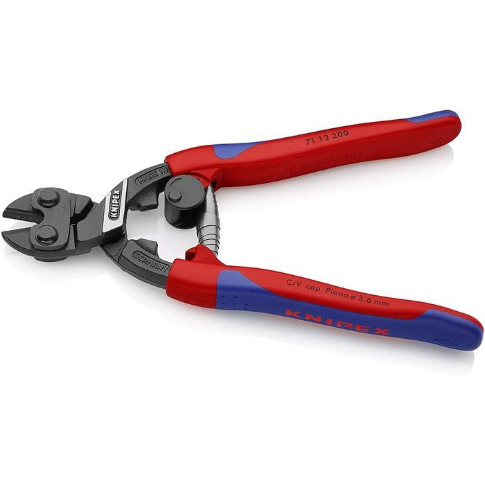 KNIPEX 71 12 200 Tang Gunting Potong Baja Kawat Beton Besi 200mm CoBolt Compact Bolt Cutter 8"