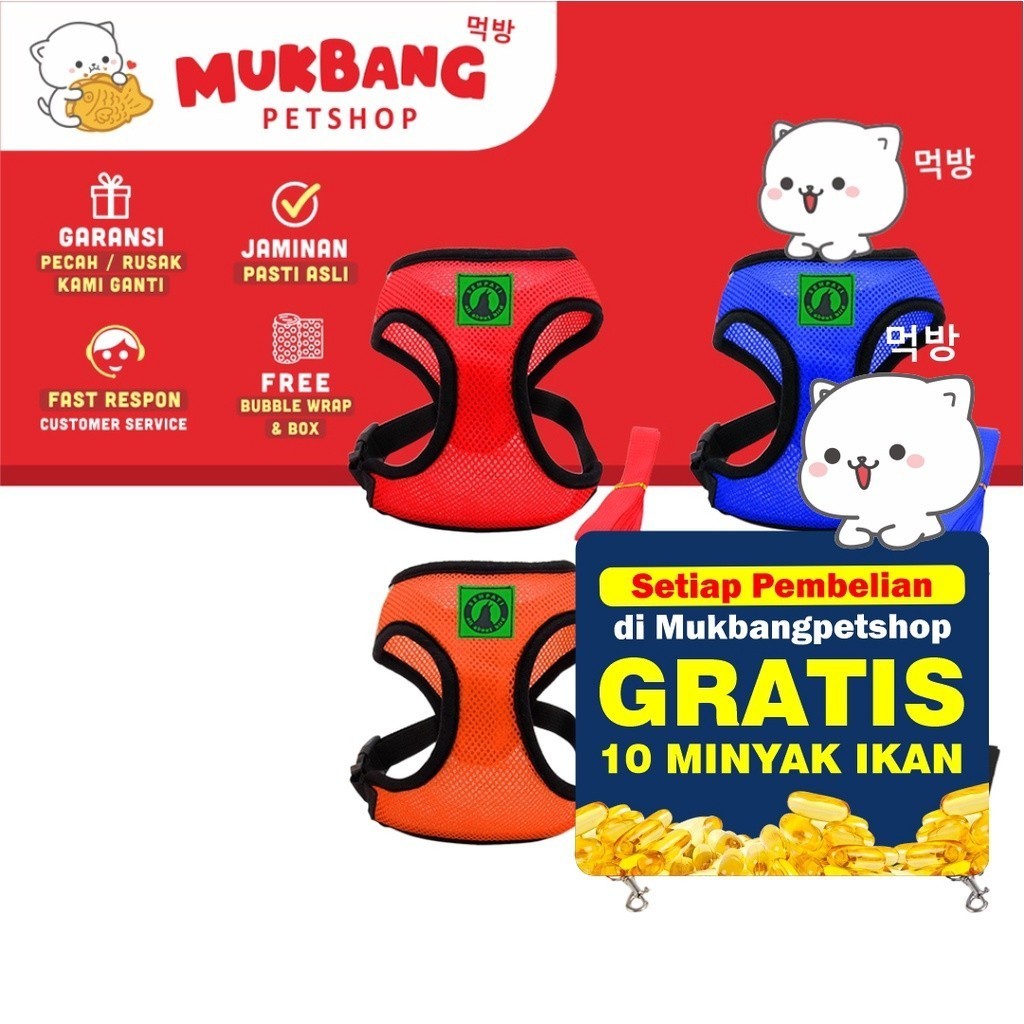 ROMPI ANJING ROMPI KUCING HARNESS ROMPI TALI ROMPI KUCING TALI ANJING TALI KUCING HARNES KUCING Tali