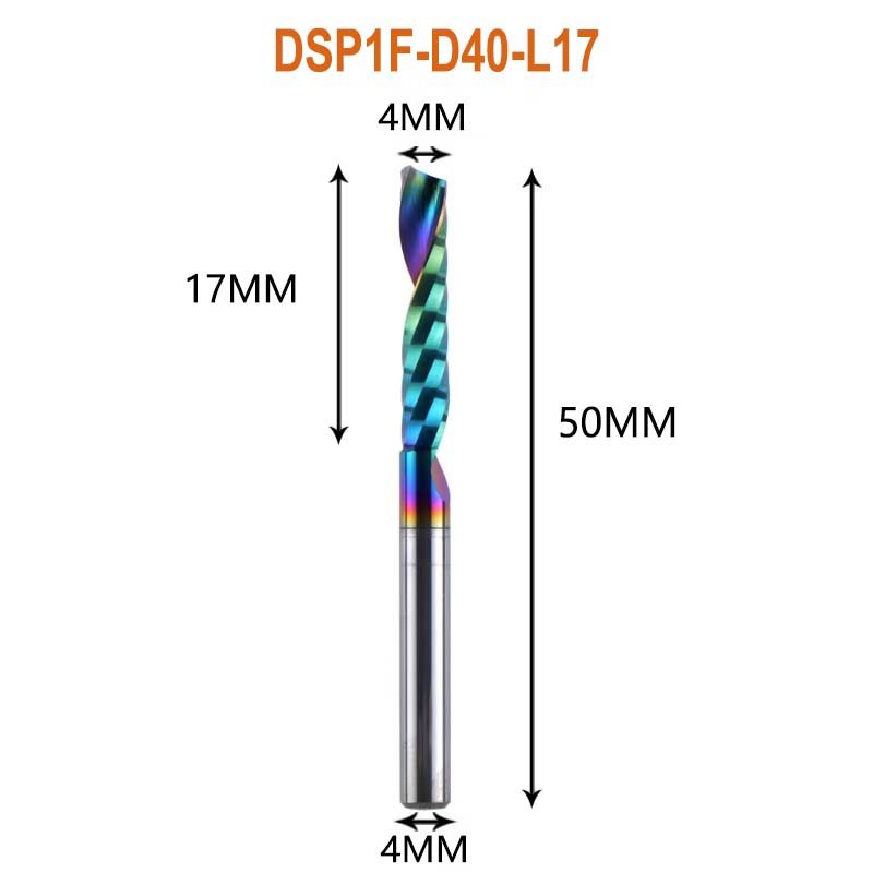 1pc AAAAA Single Flute Carbide Spiral End Mill 3175 ,4,5,6mm Aluminum Milling Cutter Engraving Woodw