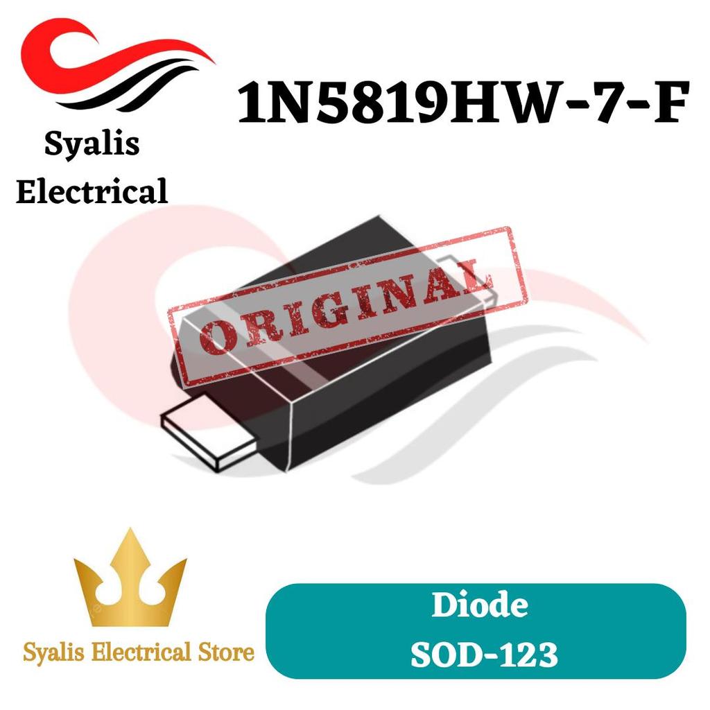 Diode 1N5819 dioda 1N5819H 1N5819HW 1N5819HW-7-F SOD123 SOD-123 SMD [ Syalis ]