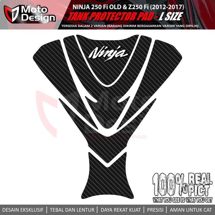 Stiker Timbul Carbon Protector Pad Tankpad Ninja 250 Fi Z250 Fi Large - Ninja