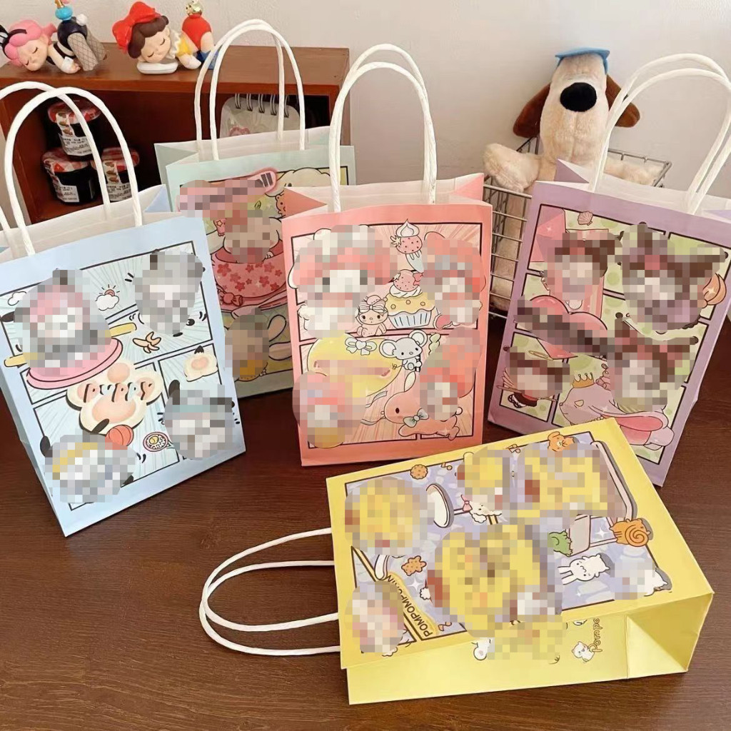 6661 Paper Bag / Paper Bag Karakter Lucu / Tas Souvenir Ulang Tahun / Kantong Kertas / Tas Kado Lucu