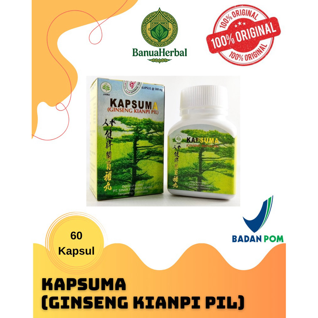 xuiiii "KAPSUMA" (Ginseng Kianpi Pil) 100% ORIGINAL