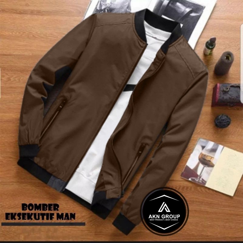 TURUN HARGA  JAKET BOMBER PRIA MAN JACKET || JAKET BOMBER COWOK EKSEKUTIF MAN || JAKET BOMBER POLOS 