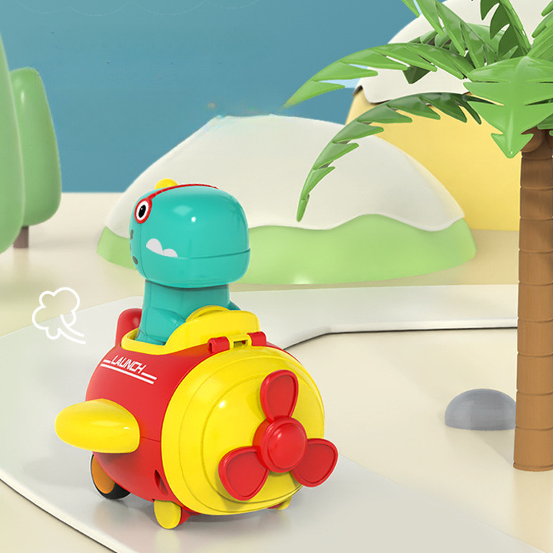 Mobil Mainan Dorong Inersia Anak / Mainan Edukasi Dinosaurus Kartun / Pendidikan Awal Bayi Laki-laki