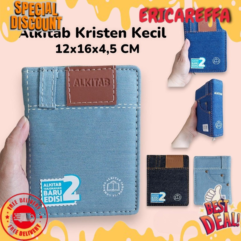 Alkitab Kristen Kecil Sampul TB2 034 Jeans Pocket Terjemahan Baru 2 LAI Anak Mini LAI TERLARIS PROPH