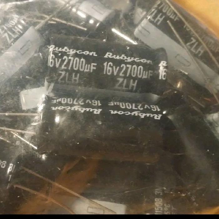 Elko Elco 2700uf/16v 2700uf 16v  ZLH Series Rubycon NEW....