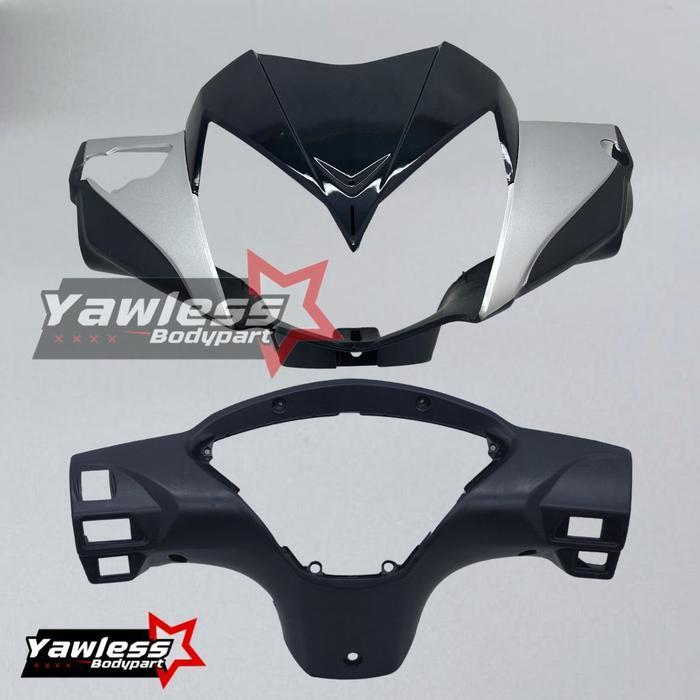 BARU batok kepala supra x 125 Batman warna Silver + Reflektor supra x 125 / batok lampu supra x 125 
