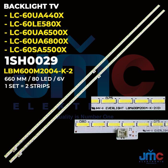 Backlight TV for 60 Inch LC-60UA440X 60SA5500X 60UA6500X 60UA6800X 60LE580X Elmatu JMCPart
