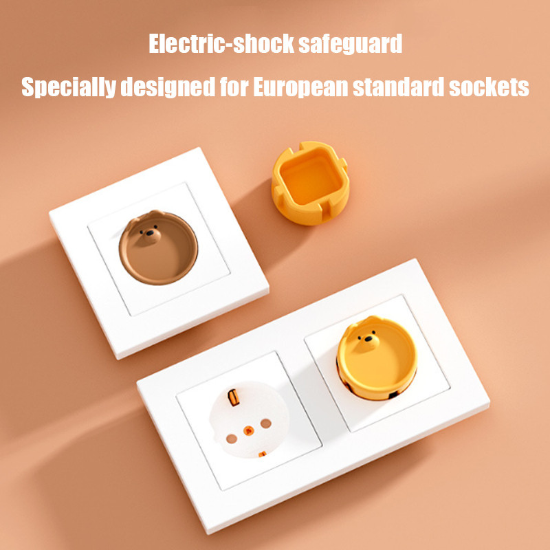 Penutup Pelindung Silikon Steker Listrik Kreatif Penutup Pelindung Soket Anti Sengatan Listrik