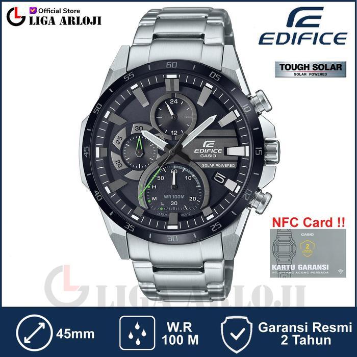 PROMO Casio EDIFICE EQS-940DB-1AVUDF Jam Tangan Pria Analog Solar Stainless EQS940DB EQS-940DB-1A EQ
