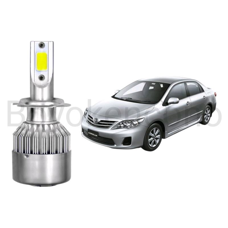 2pcs Lampu Utama Dekat LED H7 COB Mobil Toyota Corolla Altis E150 Byk