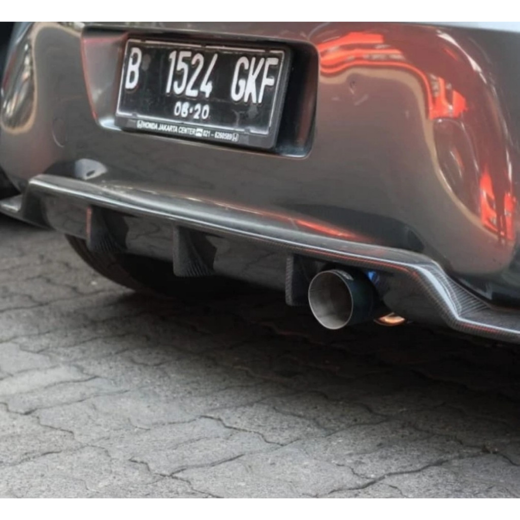 Aksesoris Mobil Lips Bemper Belakang Brio 2012-2017 Diffuser