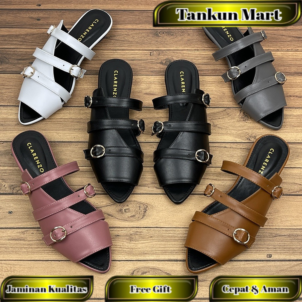 Sandal Wanita Slip On Mules JD04 ~ Clarenzo