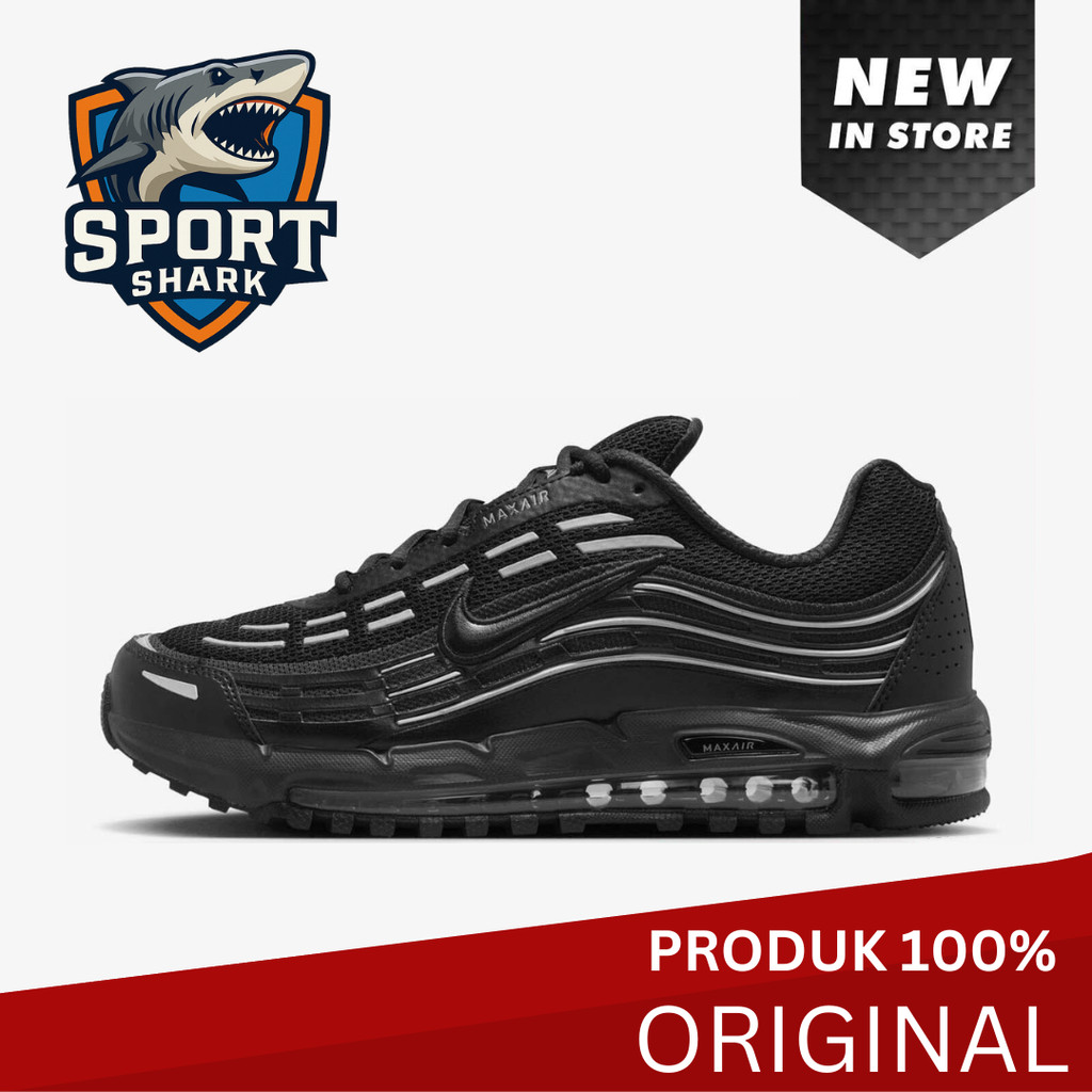 Nike Sepatu Pria Air Max TL 2.5 - Black Berkualitas Tinggi Original Branded Sporty Sport Sneakers Or