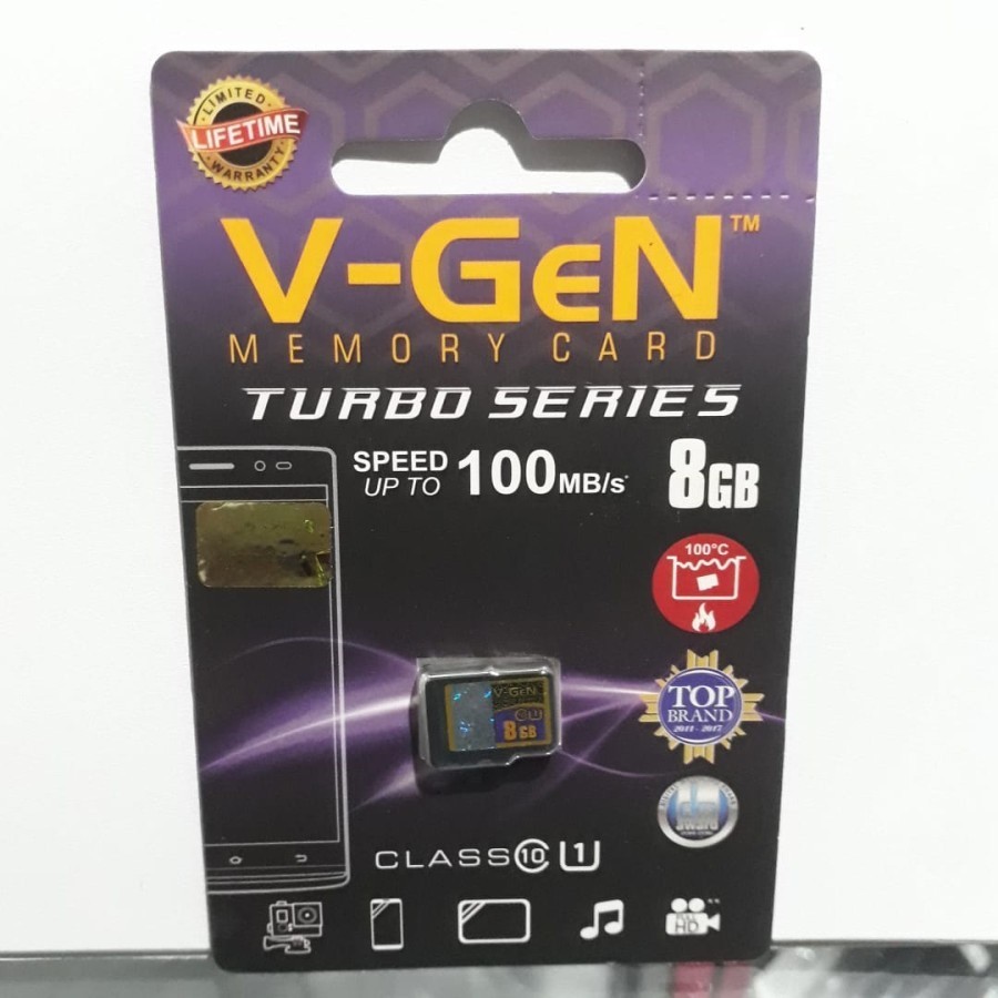 AS V-GeN Memory Card Turbo Series 8GB 16GB 32 GB 64 GB 128 GB Class 10