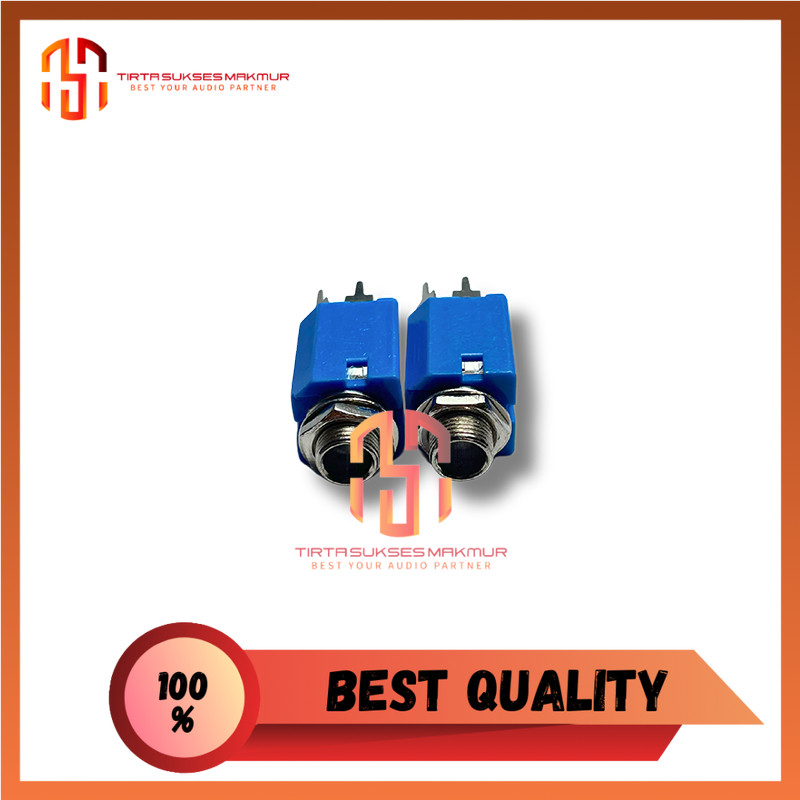 Socket Mic Mono STEREO Body Segi 3P Soket kotak BULAT Akai microphone harga 1pcs