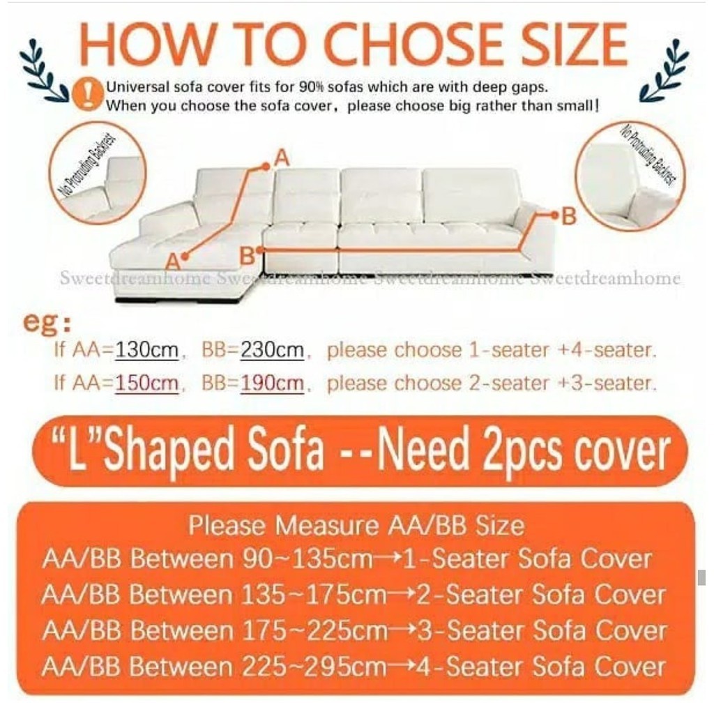 TERBARUETFELICEL Elastic Sofa Cover Grid / Sarung Sofa Kain Penutup Sofa Elastis Stretch Bermotif Ga