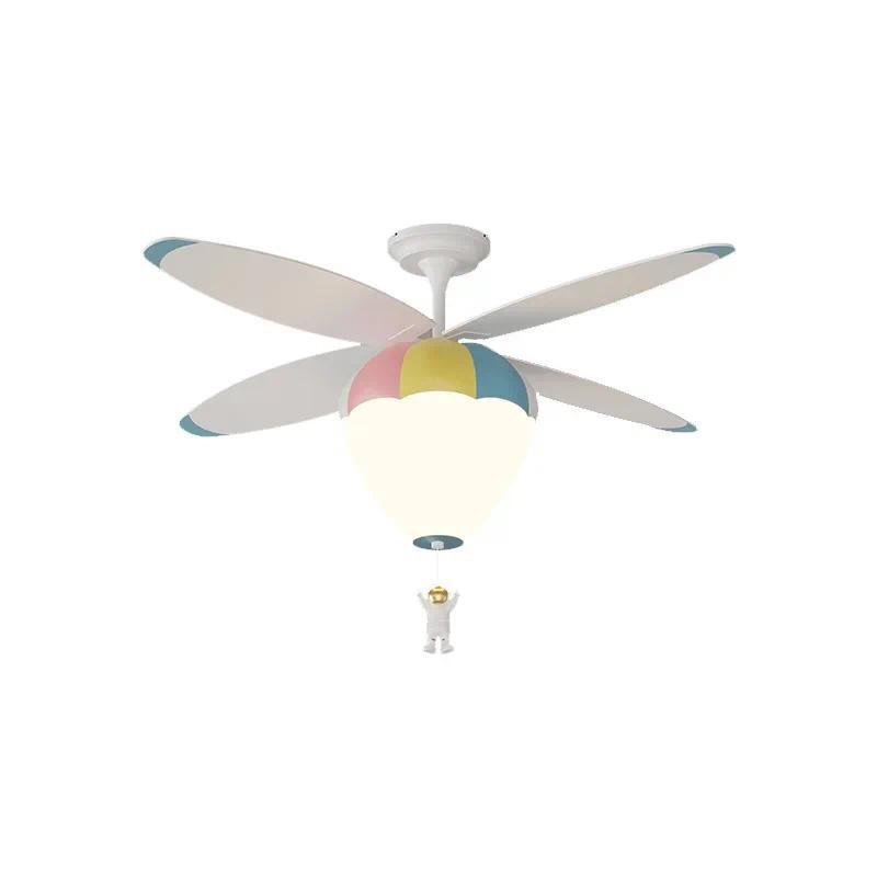 Childrens room ceiling small ceiling fan light, astronaut household fan light