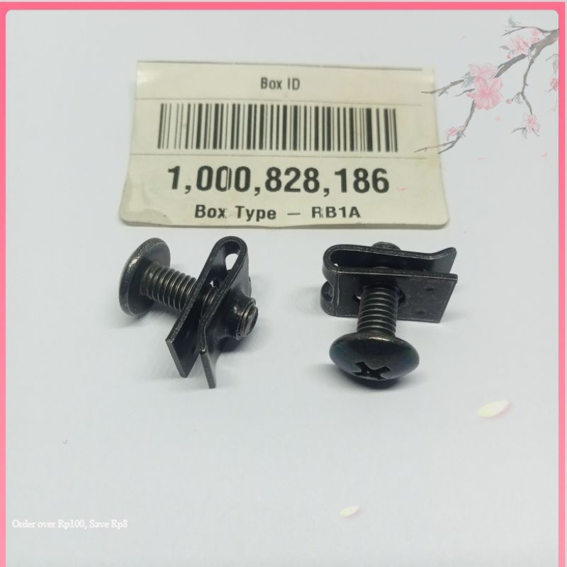 ANSBOLT CLIPS HONDA M5 BAUT PALAT KLIP BODY HONDA KARISMA REVO SUPRA X 125 KIRANA CS1 DLL BAUT 8  SP