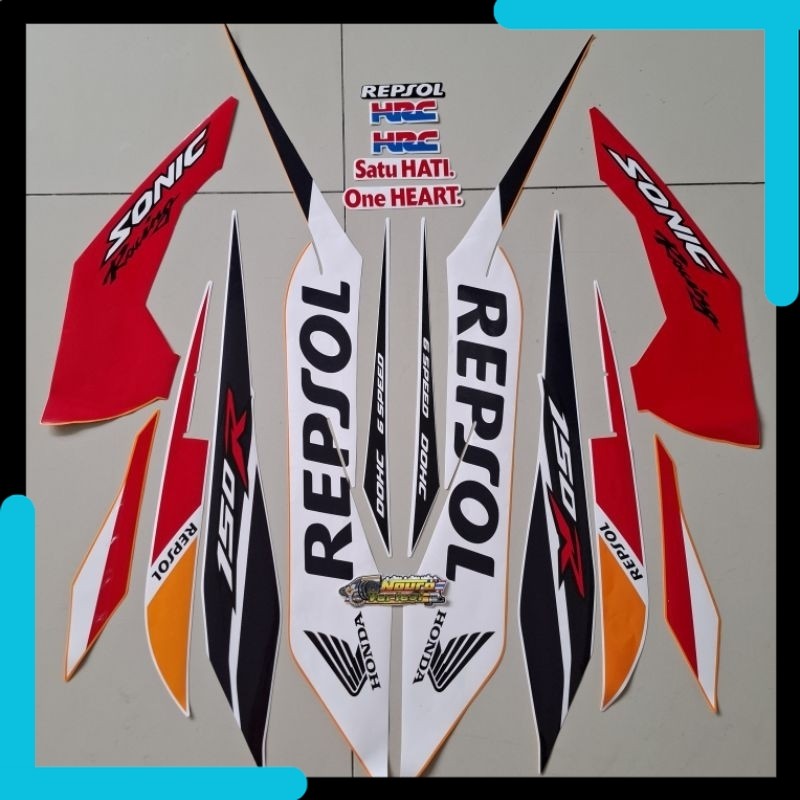NV Striping Honda Sonic 150 r 2015 2016 repsol berkualitas terbaik