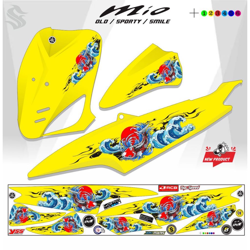 STICKER MOTOR / STICKER MOTIF KEREN MIO OLD / MIO SMILE STRIPING MIO SPORTY 110