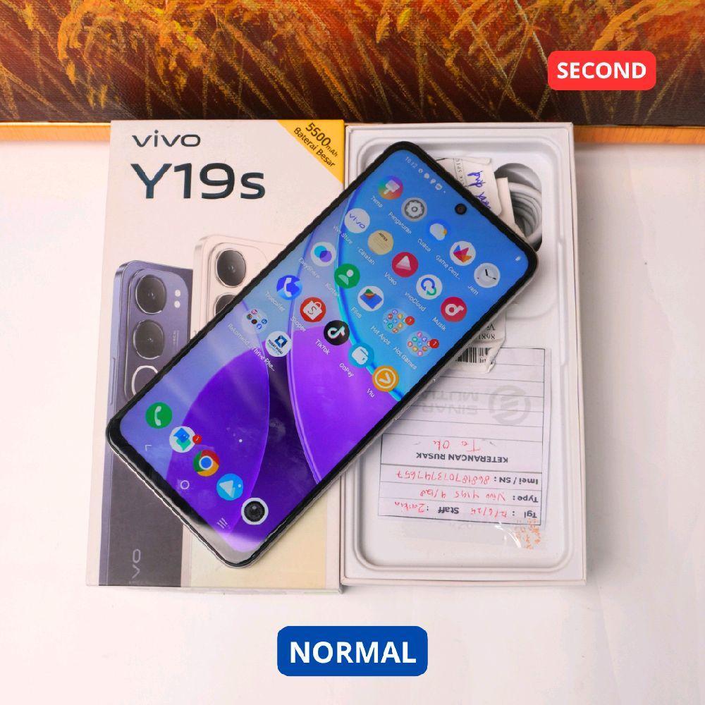 VIVO Y19S 4/64 GB HP SECOND ORIGINAL SINAR MUTIARA CELL