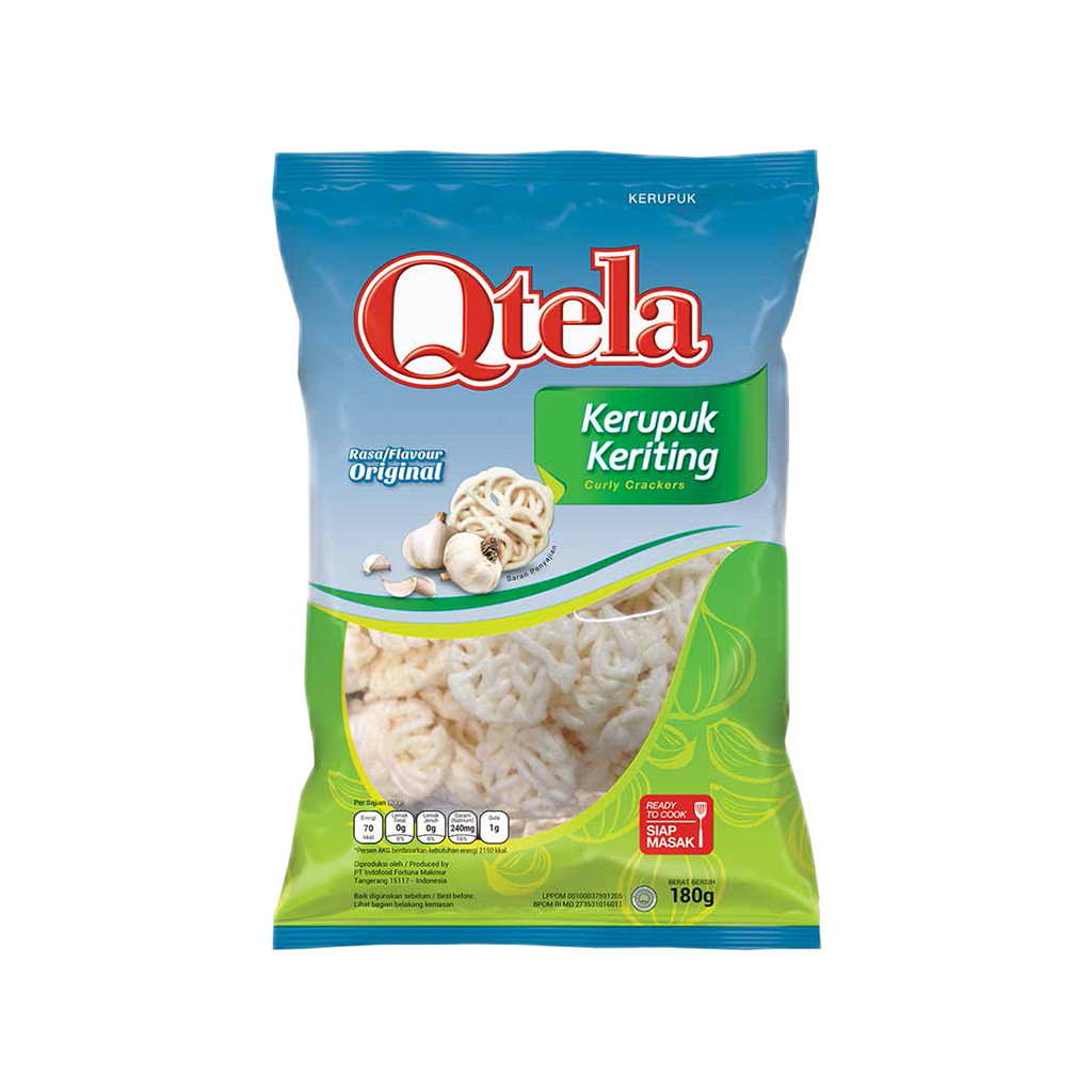 Qtela Kerupuk Keriting Original 180 gr