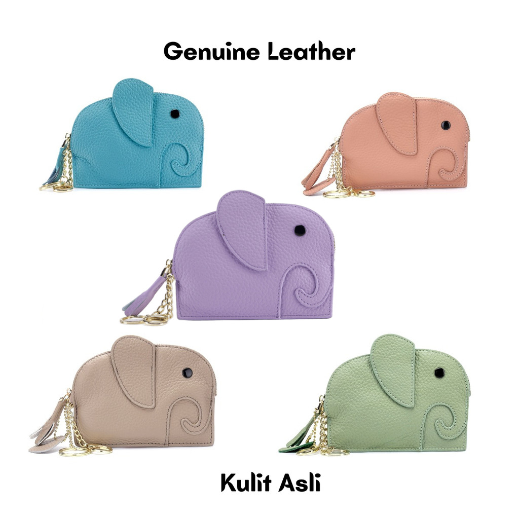 Kulit Asli Dompet Remot Mobil lucu wanita kulit Tas koin mini modis tipis dompet koin bahan lembut M