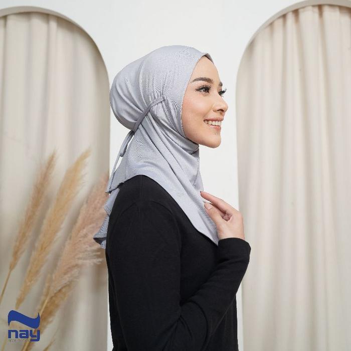 Yumna Hijab Olahraga by Nay Sportswear - Ruby Grey