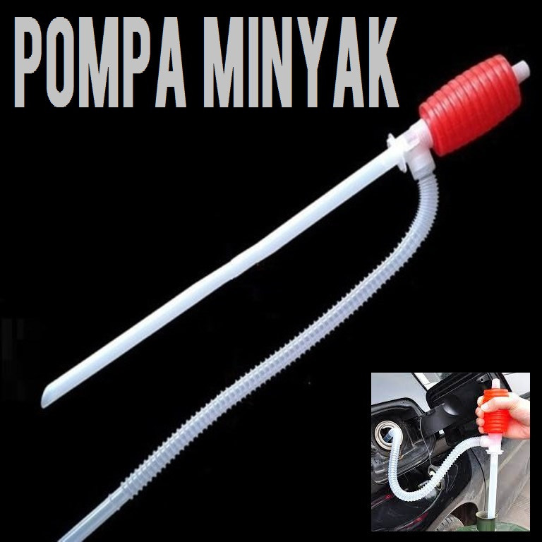 POMPA MINYAK MERAH PUTIH hand pump alat sedot minyak air oli bensin solar tangan portable hand pump 