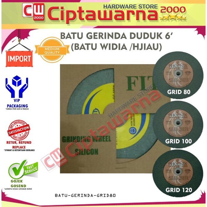 Batu Gerinda Duduk GRID 80 KASAR | GRID 100 SEDANG | GRID 120 HALUS - C3 CWS