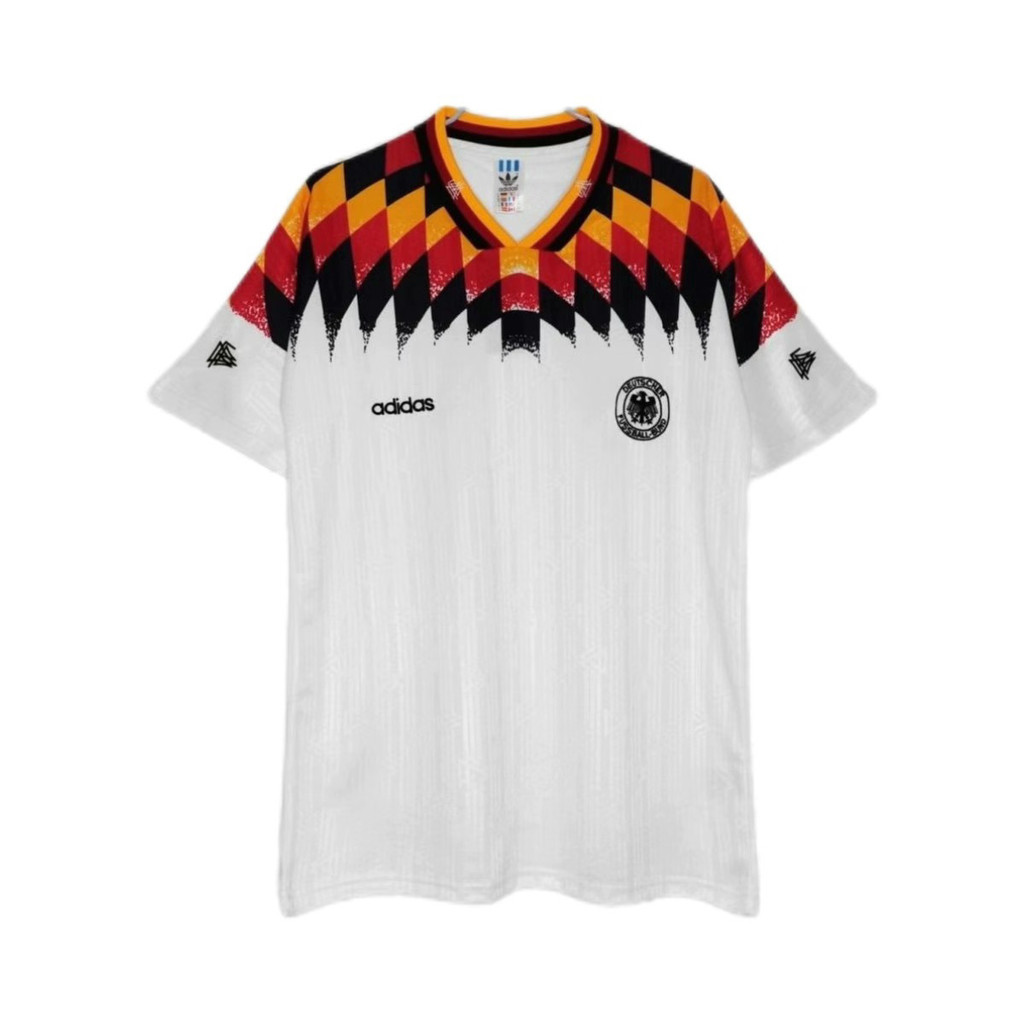 1994/Jerman Home Klasik Retro Peringatan Seragam Sepak Bola Olahraga Bordir Jersey Kustom