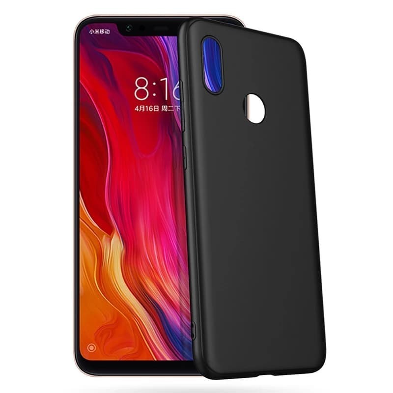 CASE XIAOMI MI8 MI 8 PREMIUM MATTE CASE SOFT BLACK DOFF SLIM FIT