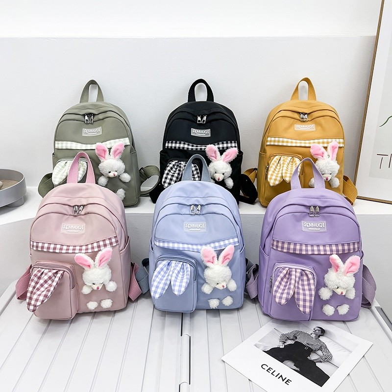 Tas Ransel Unisex Anak Kanvas Korea 449