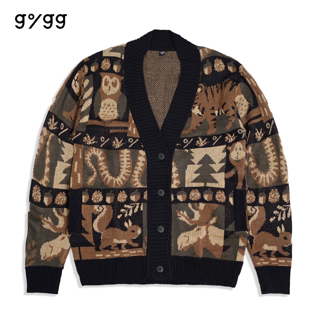 Gigg - Maze - Sweater Knit Etnic Rajut Premium - Jaket Rajut Ariel