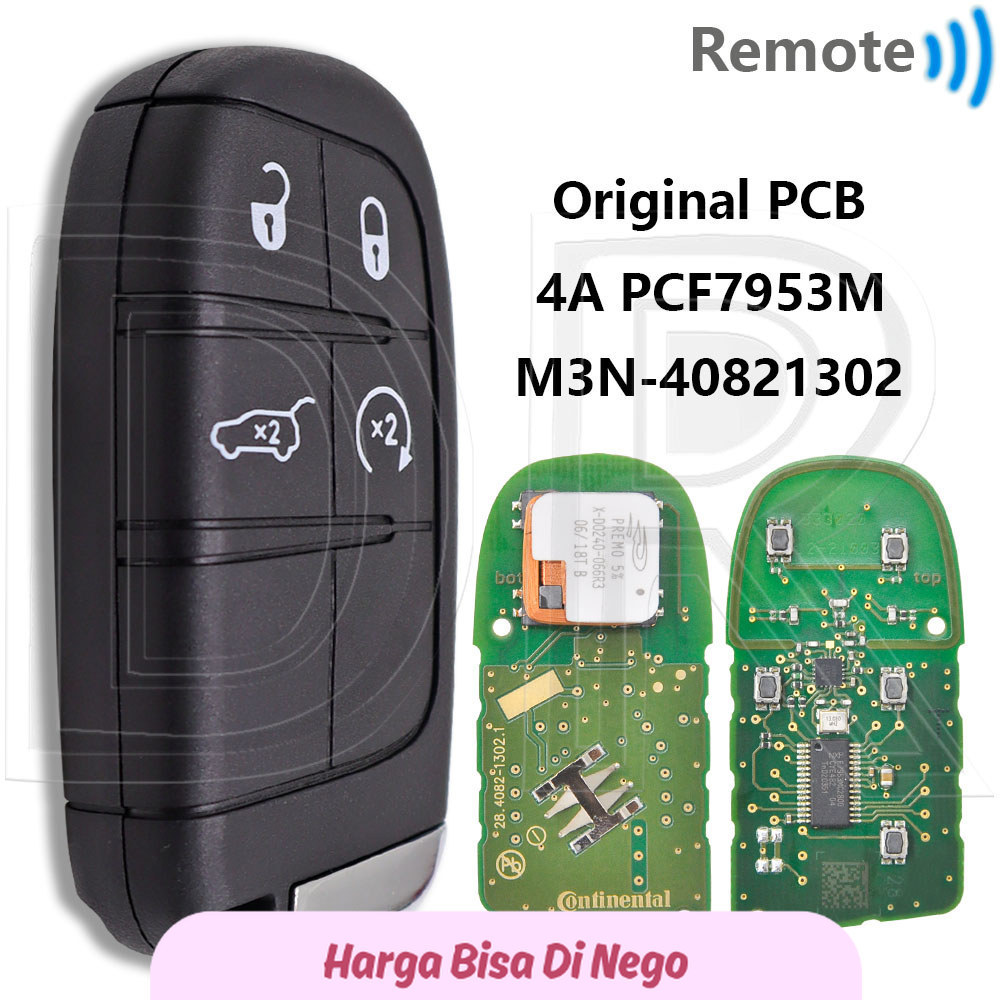 TTS Great Original PCB 4A Chip M3N40821302 433MHz Proximity Car Remote Control  Key For Fiat 500 500