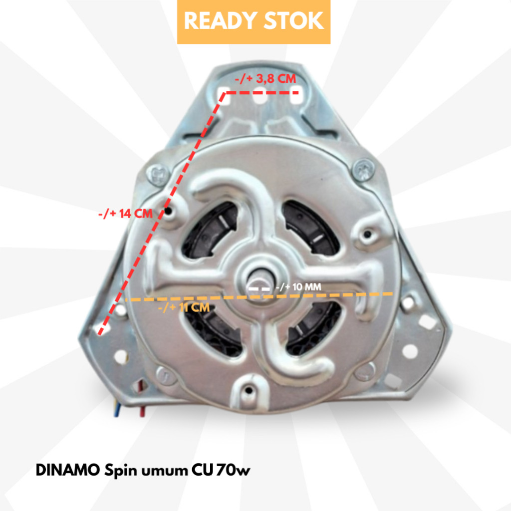 NEW Dinamo Pengering Mesin Cuci POLYTRON / Spin Motor YYG - 70 Watt TERLARIS