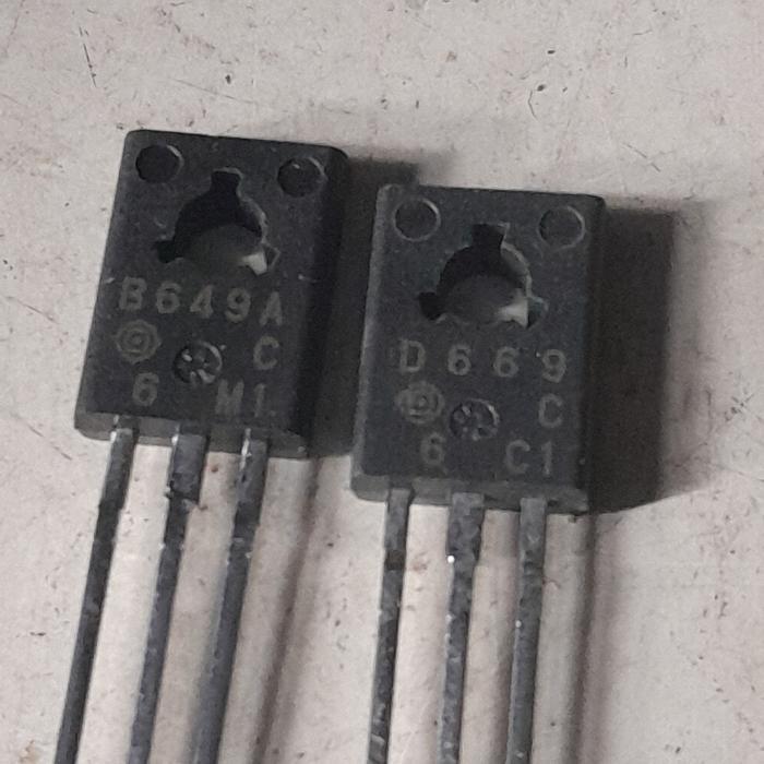 2SB649 2SB 649 B649 dan 2SD669 2SD 669 D669 Hitachi NOS (spasang 2pcs) BERKUWALITAS...