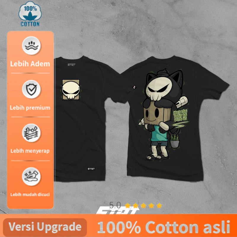 kualitas tinggi GooFee - ETQT WorldWide - Unisex - Kemeja Merek ETQT - Nekuro - Semoga Bir Bersama K