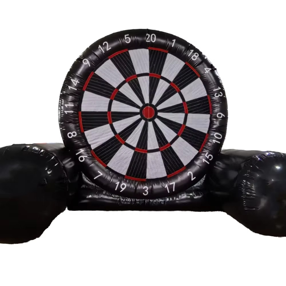 Giant Inflatable Soccer Dart Board Game for Adults and Kids Outdoor Fun PVC Velcro Kicking Target To