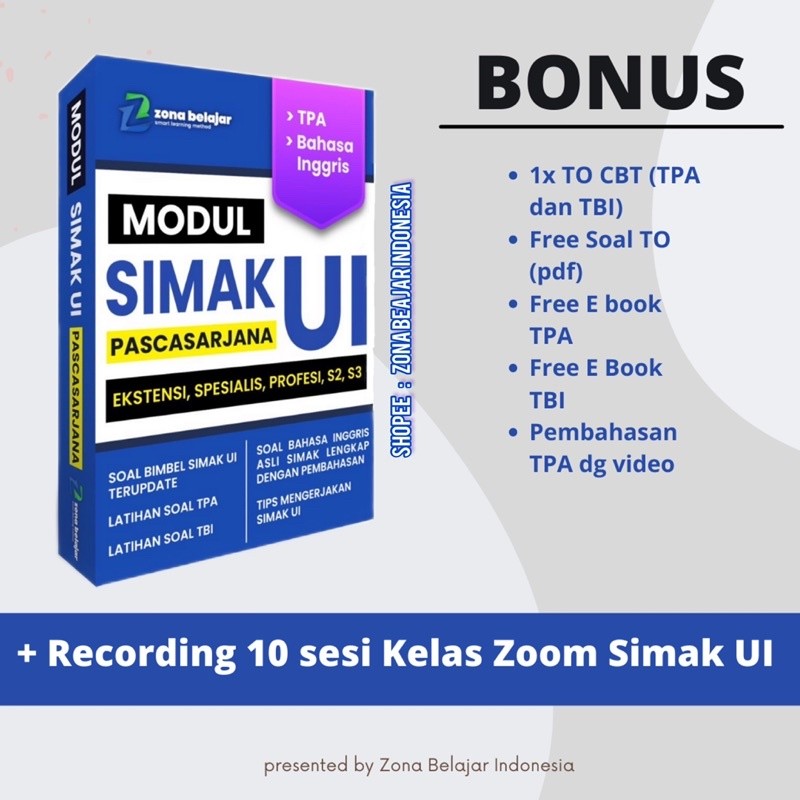 Zona Belajar - Buku Simak UI Pascasarjana 2025 (S2, S3, SPESIALIS, EKSTENSI, PROFESI)