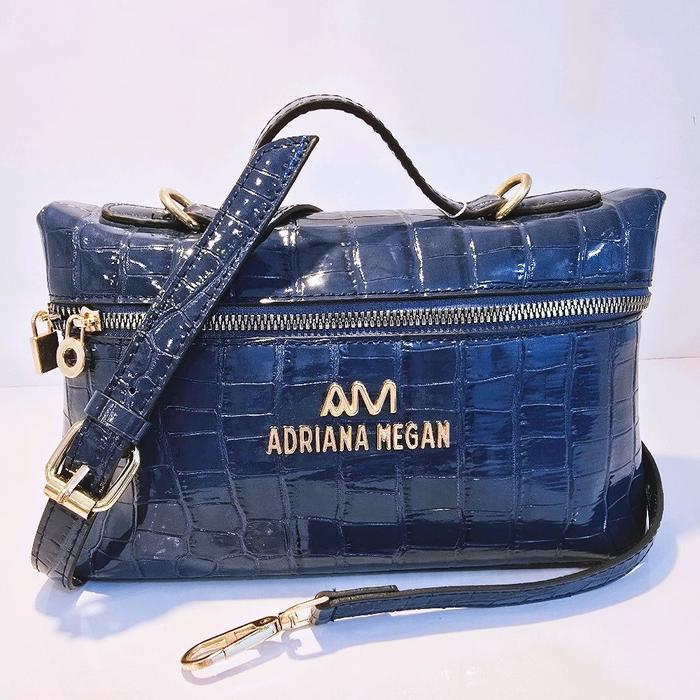 Tas Loro Croco Adriana Megan Wanita - Navy