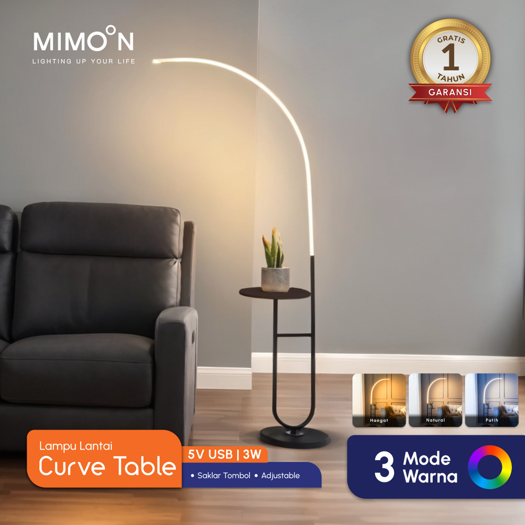 MIMOON Lampu Standing Standing Lamp Lampu Sudut Rak Lampu Ruang Tamu Aesthetic Untuk Ruang Tamu