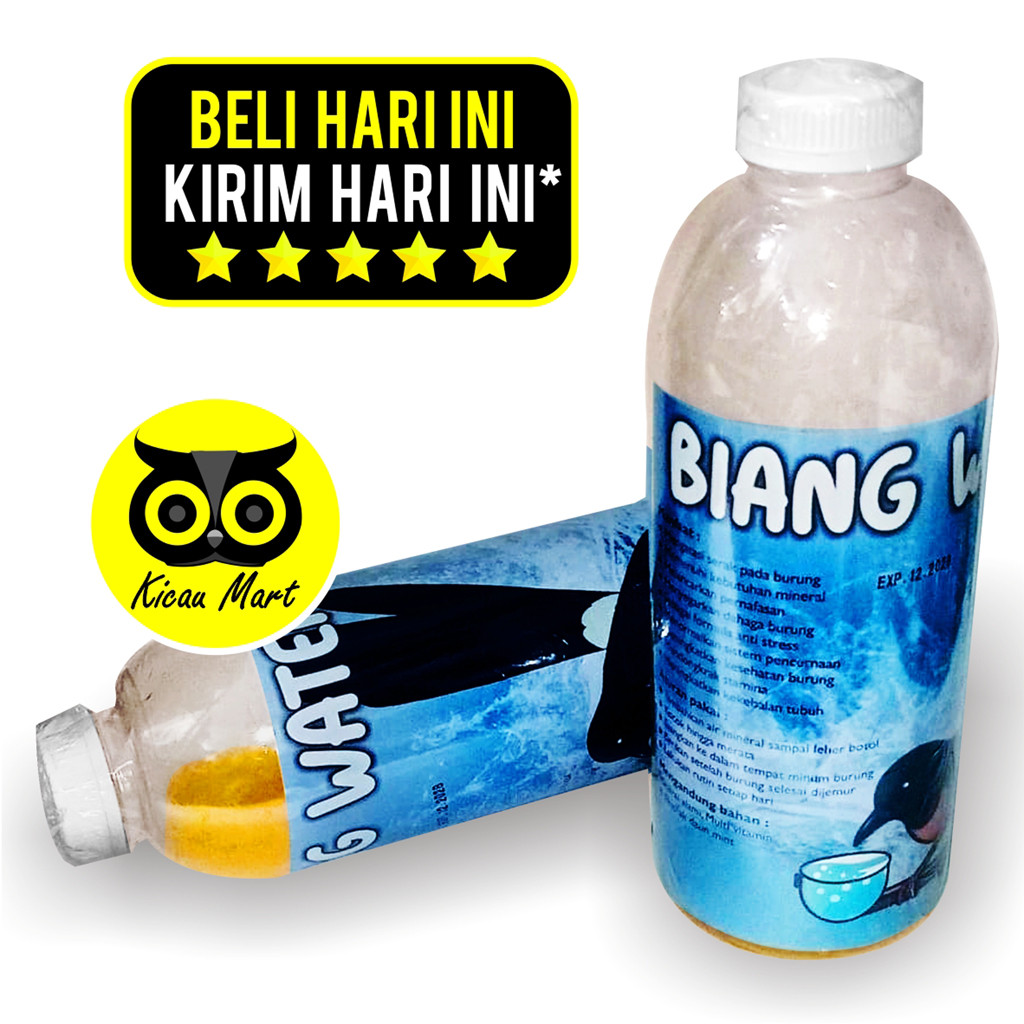 KICAU MART High Konsentrat Air Minum Biang Water Gurah Plong Minuman Penggacor Obat Serak Burung Mur