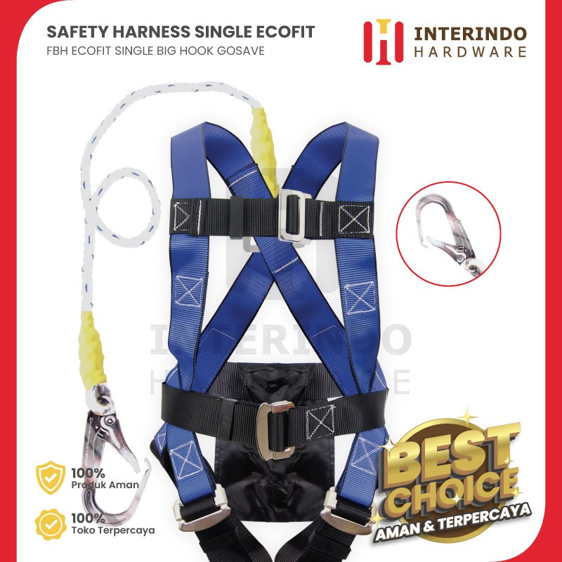 Full Body Harness Single Big Hook Ecofit Gosave